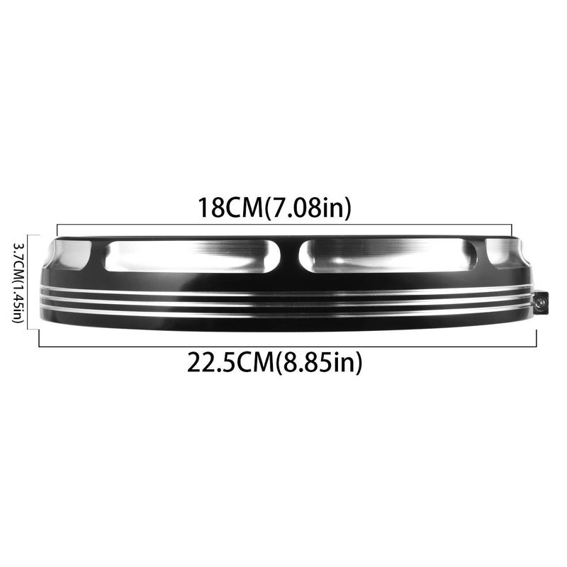 AQIMY Motorcycle 7" Burst Headlight Headlamp Trim Ring For Harley Touring Street Glide Road King Electra Glide 2006-2018 - Image 3